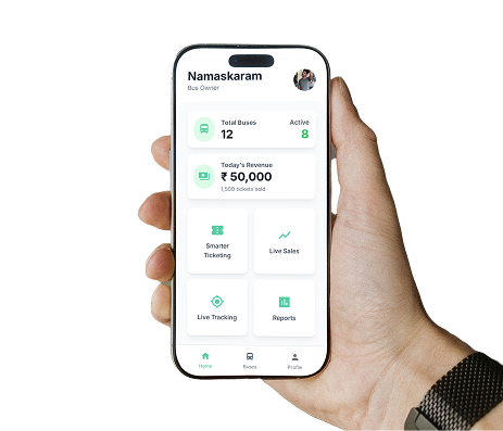Bus by AllRides App Mockup
