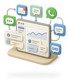 Dashboard with messaging and WhatsApp reports – Automated Owner Reports